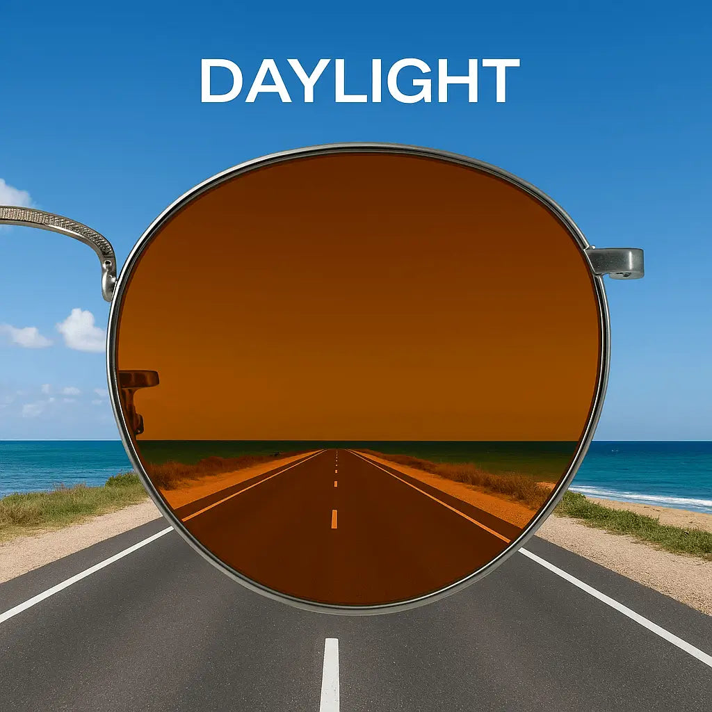 DAYLIGHT driving condition seen through Drivewear lenses