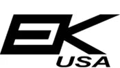 Logo with "EK USA" in bold, stylized black lettering on a white background.