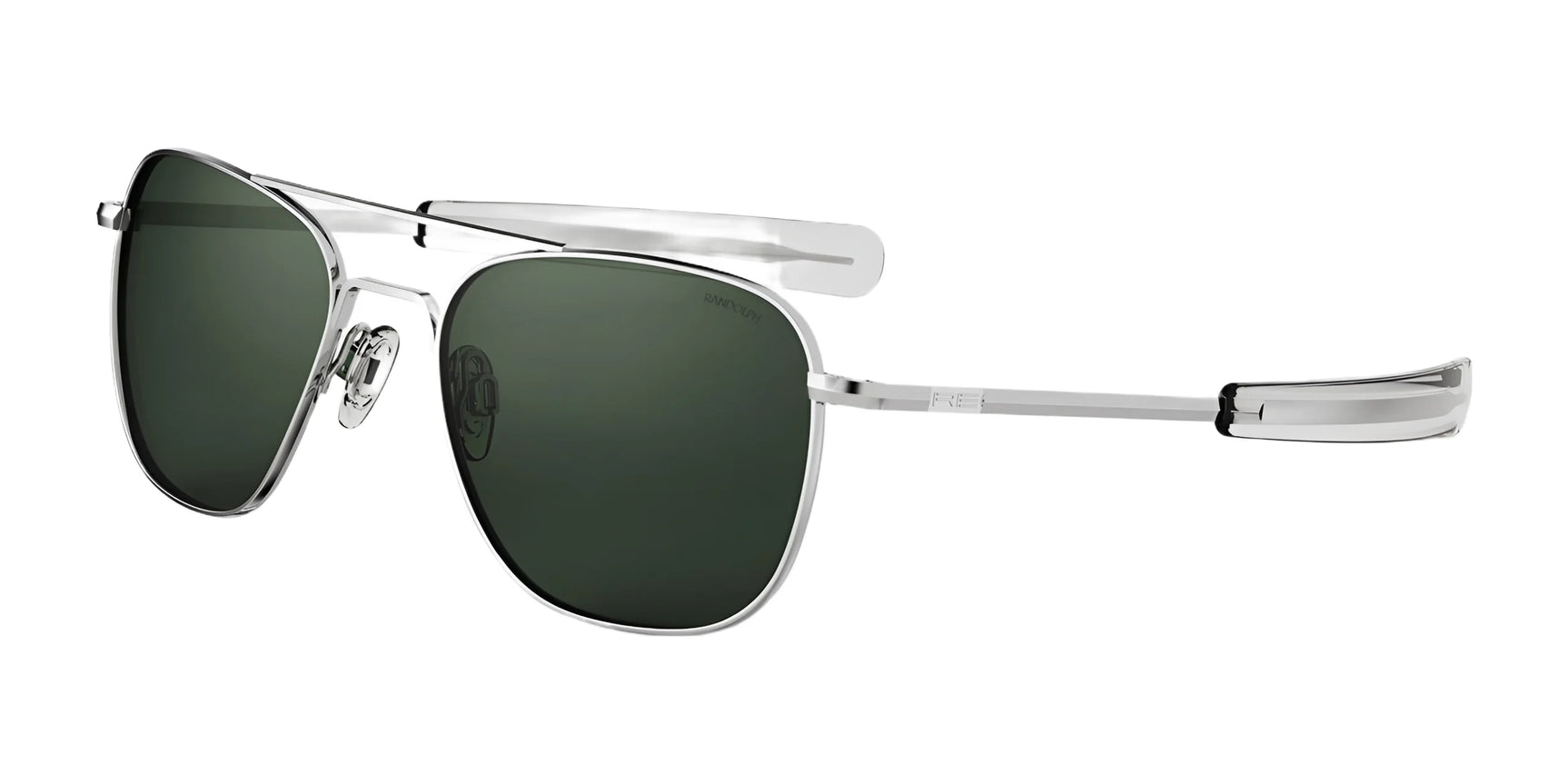 Randolph AVIATOR Sunglasses | Size 55 / Bright Chrome / AGX Glass (Polarized) Randolph AVIATOR Sunglasses | Size 55 / Bright Chrome / AGX Glass (Polarized)