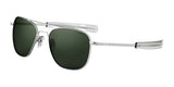 Randolph AVIATOR Sunglasses | Size 52 / Matte Chrome / Glass AGX (Non-Polar)