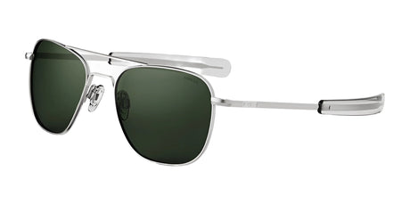 Randolph AVIATOR Sunglasses | Size 55 / Matte Chrome / AGX Glass (Polarized)