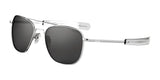 Randolph AVIATOR Sunglasses | Size 58 / Bright Chrome / American Gray Glass (Polarized)