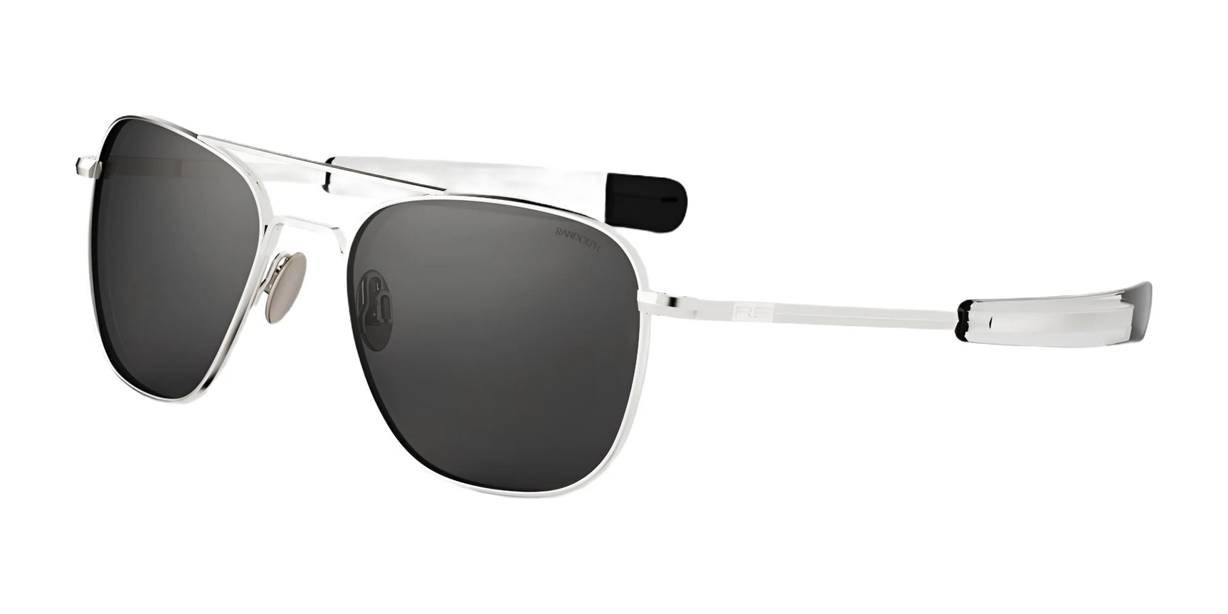 Randolph AVIATOR Sunglasses | Size 58 / 23k White Gold / American Gray Glass (Polarized) Randolph AVIATOR Sunglasses | Size 58 / 23k White Gold / American Gray Glass (Polarized)