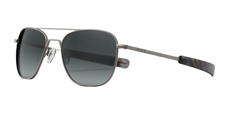 Randolph AVIATOR Sunglasses | Size 55 / Satin Gunmetal / Slate Gradient Nylon (Polarized)