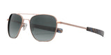 Randolph AVIATOR Sunglasses | Size 52 / 22k Satin Rose Gold / Slate Gradient Nylon (Polarized)