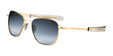 Randolph AVIATOR Sunglasses | Size 55 / 23k Gold / Nylon Gradient Slate (Non-Polar)