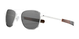 Randolph AVIATOR Sunglasses | Size 55 / 23k White Gold / Nylon American Gray (Polarized)