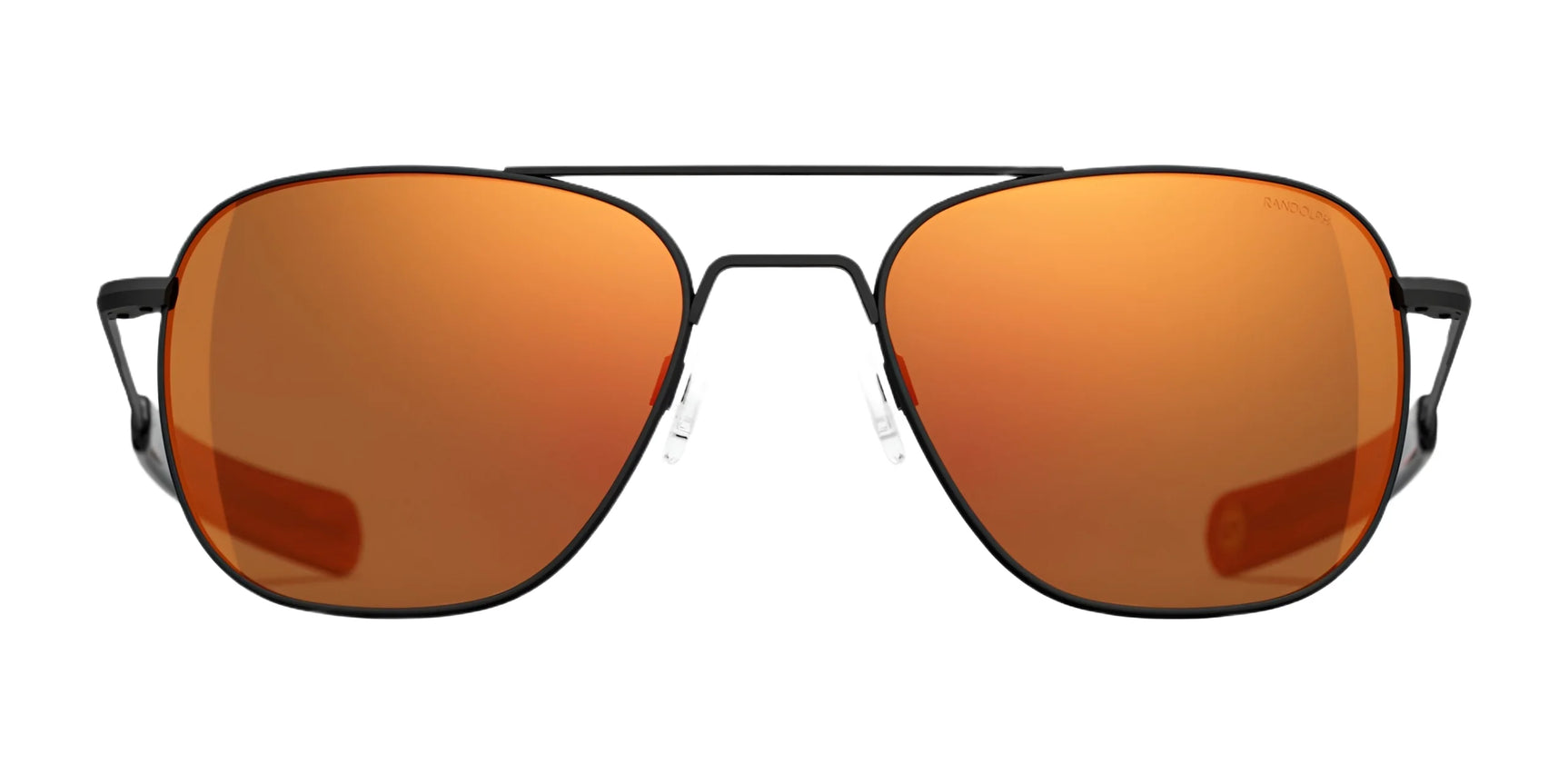 Randolph AVIATOR Sunglasses | Size 58 / Matte Black / Redline (Semi-Polarized)