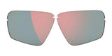 Two RE Ranger Edge Lenses by RE Ranger with a pink and green gradient, ideal for shooting sports, displayed on a white background.