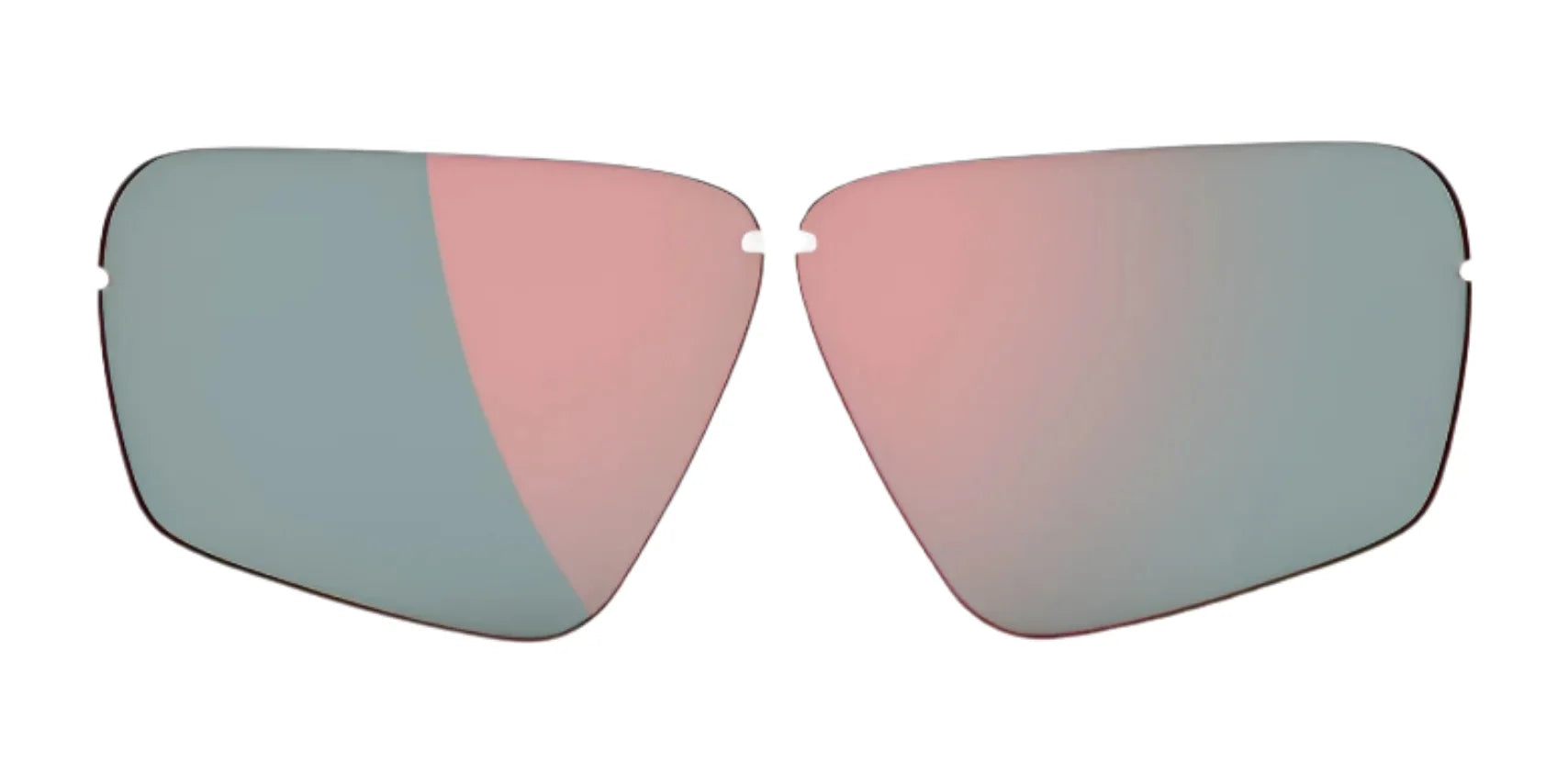 Two RE Ranger Edge Lenses by RE Ranger with a pink and green gradient, ideal for shooting sports, displayed on a white background. Two RE Ranger Edge Lenses by RE Ranger with a pink and green gradient, ideal for shooting sports, displayed on a white background.