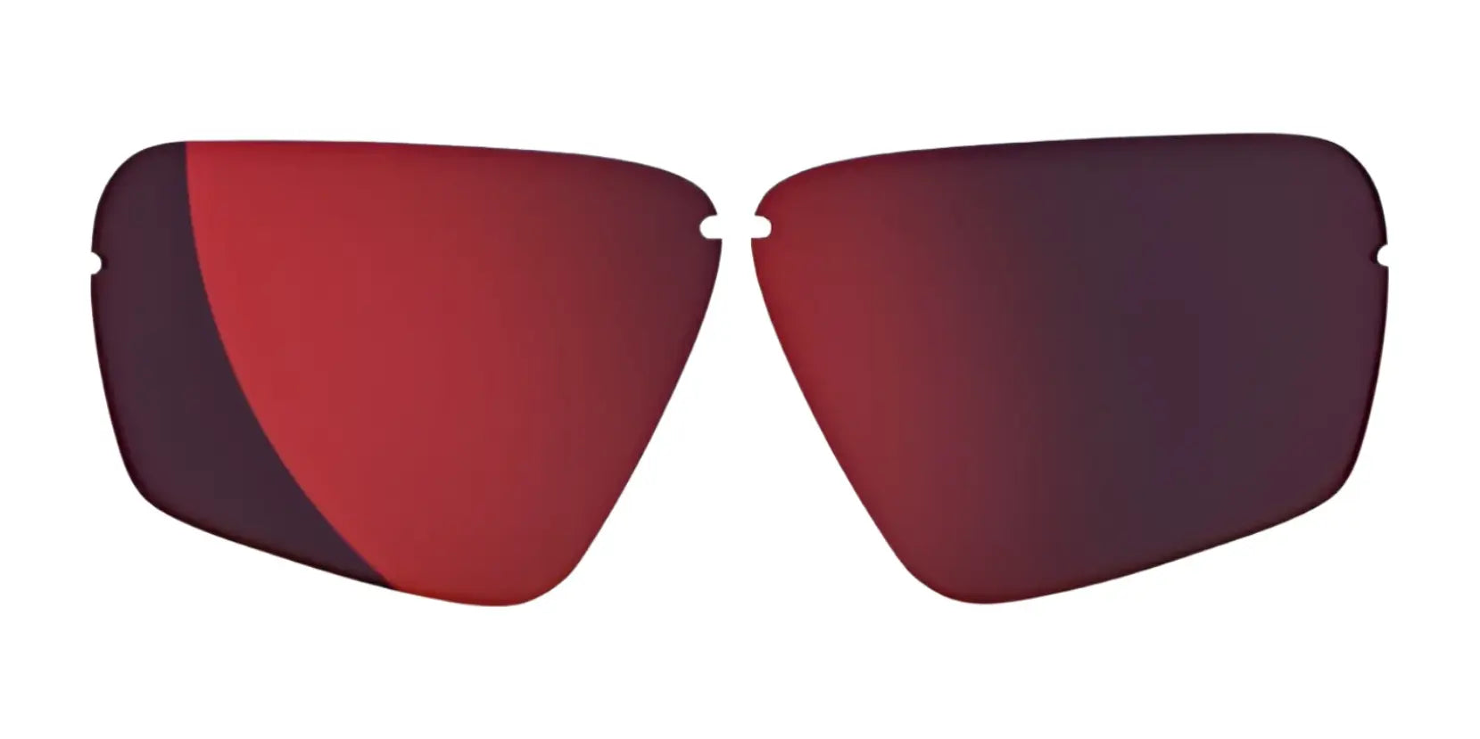 The RE Ranger Edge Lens by RE Ranger, featuring a red-tinted Claysight gradient, is shown on a white background and is ideal as a replacement shooting lens.