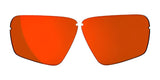 Two orange RE Ranger Edge lenses by RE Ranger are isolated on a white background.