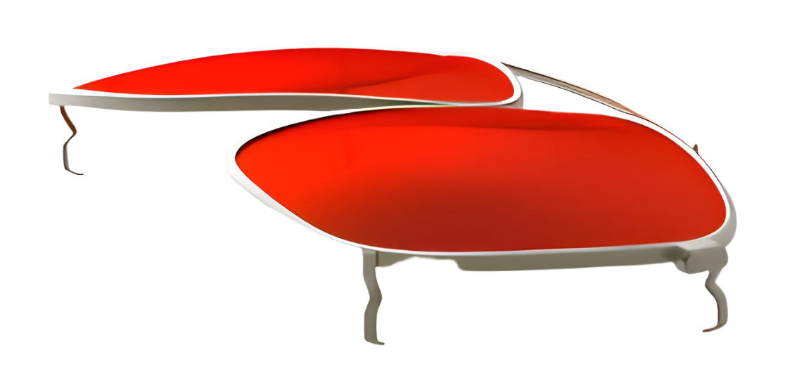 The RE Ranger Sporter Clip-On Lens by RE Ranger is shown on a white background, its sleek, curved design and slender form creating an artistic, modern impression.