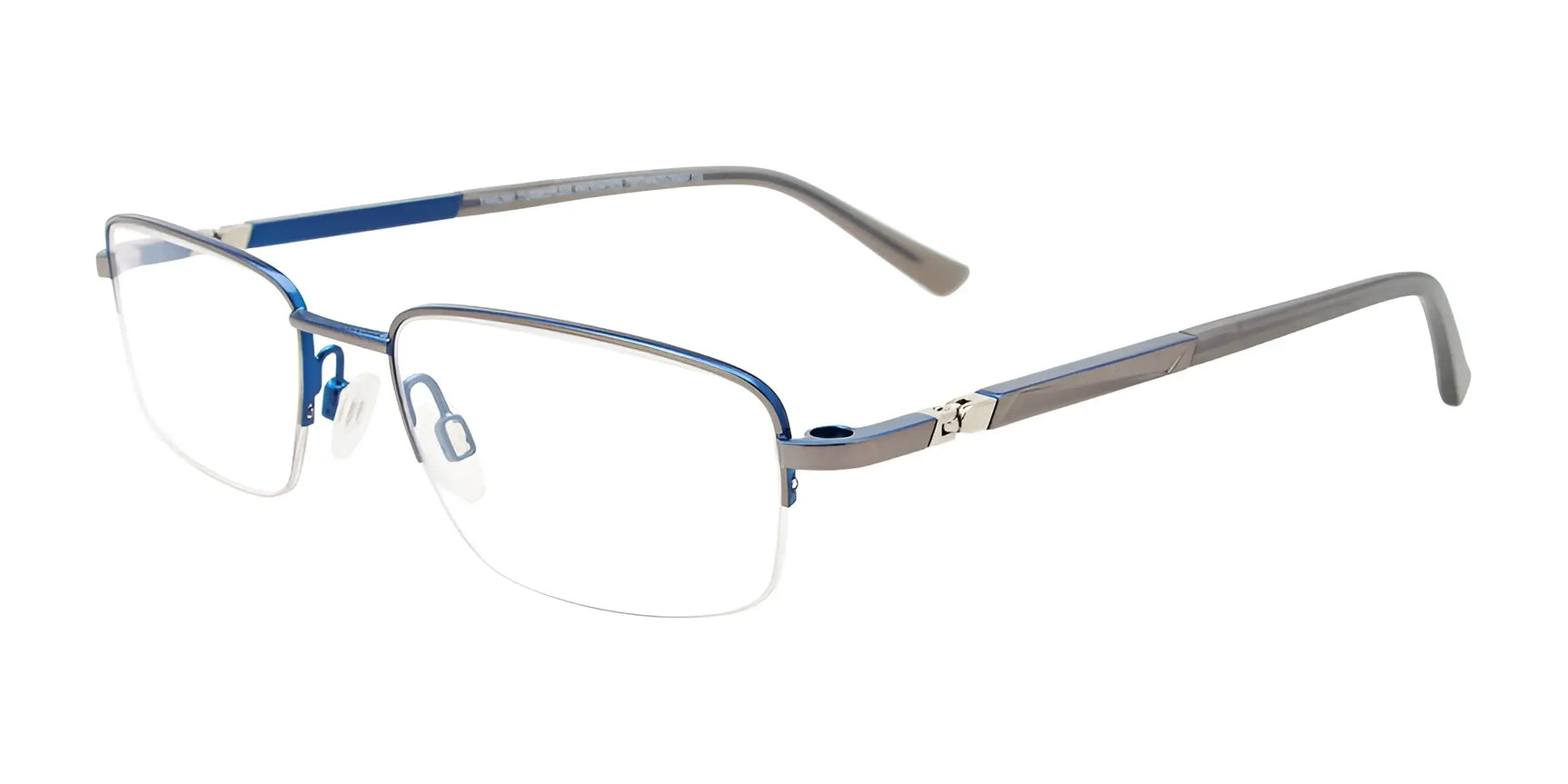 Takumi TK1223 Eyeglasses with Clip-on Sunglasses Steel & Blue Takumi TK1223 Eyeglasses with Clip-on Sunglasses Steel & Blue