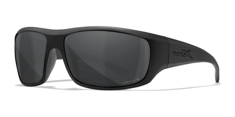 Wiley X OMEGA Safety Glasses Matte Black / CAPTIVATE™ Polarized Grey