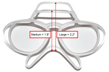 Differences in the two sizes of inserts for goggles 1.8" and 2.2"